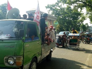 Ingin Dilibatkan di Asian Games, Tukang Becak Palembang Demo