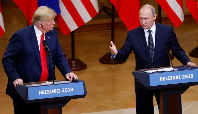 Di Samping Trump, Putin Tegaskan Rusia Tak Intervensi Pilpres AS Di Samping Trump, Putin Tegaskan Rusia Tak Intervensi Pilpres AS