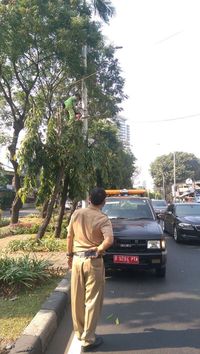 Jelang Asian Games, Dahan Penghalang CCTV di Jakarta Dipangkas