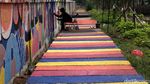 Mural Asian Games di Depan Wisma Atlet