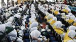 Jemaah Haji Kloter 1 Masuk Asrama Pondok Gede
