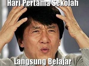 Kumpulan Meme Lucu Hari Pertama Sekolah