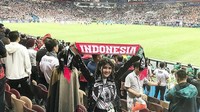 Via Vallen juga mendapat komentar miring dan dibilang kampungan saat menyaksikan pertandingan Piala Dunia 2018 di Rusia. Dok. Instagram