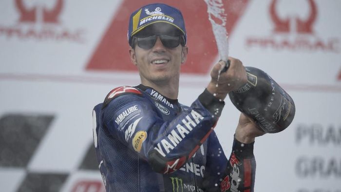 Maverick Vinales finis ketiga di MotoGP Jerman (Foto: Mirco Lazzari gp/Getty Images) Maverick Vinales finis ketiga di MotoGP Jerman (Foto: Mirco Lazzari gp/Getty Images)