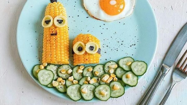 Gemas! Makanan Si Kecil Ini Makin Seru Kalau Dibentuk Minion Hingga Kucing