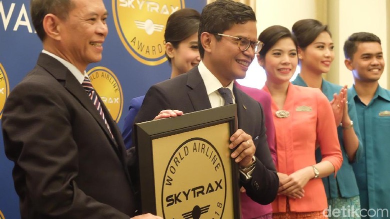 Maskapai GA mendapatkan penghargaan dari Skytrax (Baban/detikTravel) Maskapai GA mendapatkan penghargaan dari Skytrax (Baban/detikTravel)