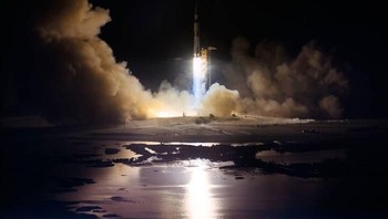Seperti diketahui, misi pertama NASA ke Bulan yang sukses adalah Apollo 11 di mana astronot Neil Armstrong dan Buzz Aldrin mendarat di Bulan pada 20 Juli 1969. Foto: NASA