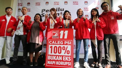 PSI Daftarkan Caleg 100 Persen Bukan Eks Napi Korupsi