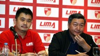 Direktur IBL, Hasan Gozali didampingi Direktur LIMA, Ryan Gozali, memberikan keterangan terkait kerja sama IBL dengan LIMA.