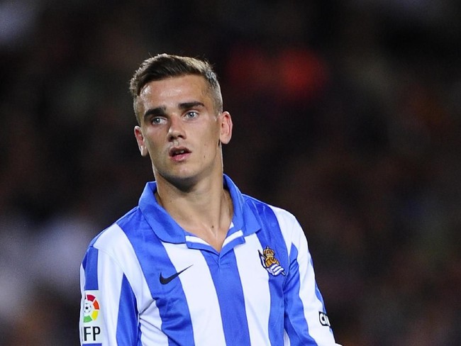 Begini tampang Griezmann di masa awal kariernya sebagai pesepakbola profesional di klub Real Sociedad, 2012 silam. Ketampanannya mulai mencuri atensi kala itu. (Foto: Getty Images)