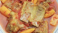 Kreatif! Akun instagram @raffaelbenzema_11 ini membuat pindang iga dengan tambahan jagung muda. Sluuuurp! Foto: Instagram
