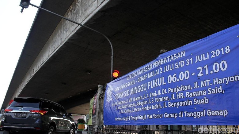 Sosialisasi Ganjil-Genap. Foto: Rifkianto Nugroho Sosialisasi Ganjil-Genap. Foto: Rifkianto Nugroho