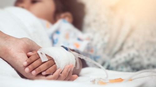 Ilustrasi anak sakit