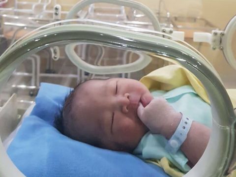 Bahagianya Poppy Bunga Lahirkan Anak Kedua
