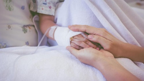 Ilustrasi anak sakit