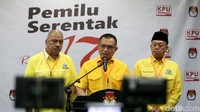 Partai Golkar mendaftarkan 574 bacaleg dari 80 dapil ke KPU.