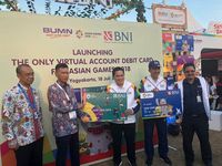 Dukung Asian Games 2018, BNI Luncurkan VA Debit Combo Card