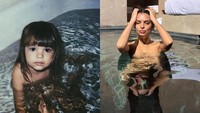 Lahir di London, Inggris. Emily Ratajkowski memiliki wajah imut sejak kecil. Foto: Dok. Instagram/emrata