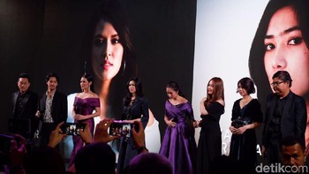 Para brand ambasador di panggung acara peluncuran Oppo Find X. (Foto: detikINET/Adi Fida Rahman)