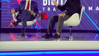 Berbincang dengan Piyush Gupta CEO DBS saat event  DBS Asian Insights Conference 2018. (Foto: Instagram)