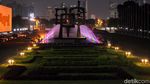 Air Mancur Warna-warni Percantik Gedung DPR
