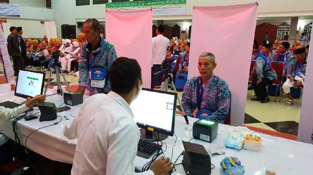 Begini Perekaman Biometrik di Asrama Haji, Pindahan dari Arab Saudi