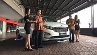 Grand Sedona Diesel diluncurkan di Jetski Cafe, Jakarta, Rabu (18/7/2018).