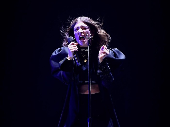 NEW YORK, NEW YORK - APRIL 04:  Lorde Performs at Melodrama World Tour  at Barclays Center on April 4, 2018 in New York City.  (Photo by Nicholas Hunt/Getty Images)