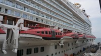 Inilah Genting Dream Cruise, sebuah kapal pesiar yang melayani rute Asia dengan fasilitas bintang lima (Shinta/detikTravel)