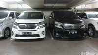 50 kendaraan yang terparkir terdiri dari 48 mobil dan 2 moge