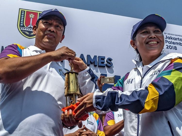 Pawai Obor Asian Games 2018