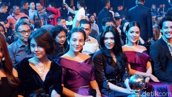 Meluncurkan flagship terbarunya yakni Oppo Find X di Jakarta, Oppo memboyong semua artis brand ambasadornya. (Foto: detikINET/Adi Fida Rahman)