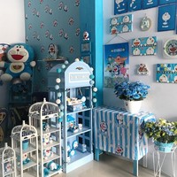Sudut Rumah Biru Doraemon dengan pajangan dan perabotan super imut. Foto: Instagram/@reghinakarwur