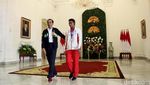Presiden Jokowi Sambut The Flash Indonesia di Istana Bogor