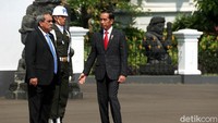 Persiapan sambutan kenegaraan untuk menyambut kedatangan Presiden Federasi Serikat Mikronesia H.E. Peter M. Christian.