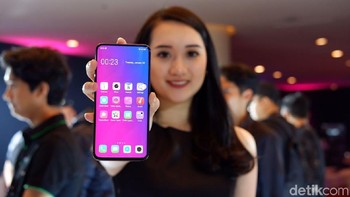 Dengan skor 285.338, Oppo Find X setia di posisi enam. Foto: detikINET/Adi Fida Rahman