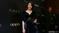Vanesha Prescilla saat menghadiri peluncuran Oppo Find X di Ritz Carlton, SCBD, Jakarta, Rabu, (19/7) malam. Foto: Pool/Ismail/detikHOT