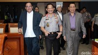 Tito tiba di Gedung Nusantara II DPR untuk menghadiri rapat.
