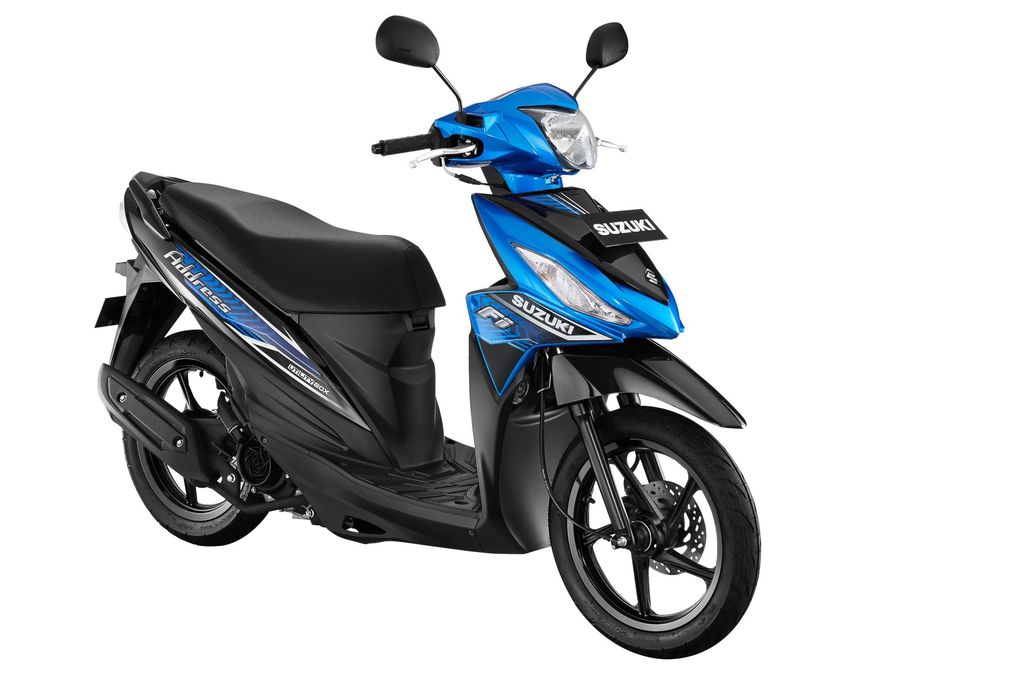 Suzuki Address FI mendapatkan sentuhan warna baruuntuk memenuhi selera pasar skutik serbaguna di Indonesia. Mengusung slogan 'BebasBerkendara, Dinamis Bergaya', Suzuki Address FI hadir dengan 4 pilihan warna baru yangdewasa dan tetap menarik untuk diandalkan sehari-hari.