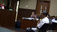 Boediono bersaksi di Pengadilan Tipikor, Jalan Bungur Besar Raya, Jakarta, Kamis (19/7/2018).