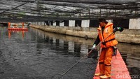 Menjelang Asian Games, sungai tersebut semakin sering dibersihkan.