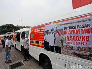 Kementan Sebar 100 Ton Telur Murah ke 50 Lokasi, Ini Daftarnya