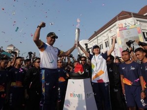 BNI Memulai Asian Games Torch Relay dari Titik KM 0 Yogyakarta