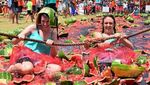Potret Festival Ski Semangka di Australia