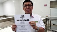 Inilah sertifikat yang harus dimiliki oleh perusahaan katering untuk mempersiapkan makanan para jemaah haji dari Indonesia.