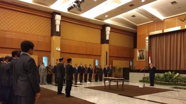 Thomas Lembong Lantik Dua Pejabat Eselon Satu di BKPM 