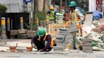 Sambut Asian Games, Pengerjaan Trotoar MH Thamrin Dikebut