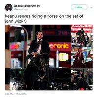Biasa Pakai Mustang 69, John Wick kini Berkuda