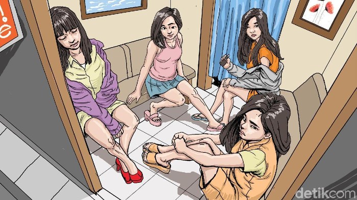 Ilustrasi bisnis remang-remang Daeng Aziz