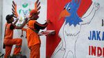Giliran Lapangan Tembak yang Dihiasi Mural Asian Games